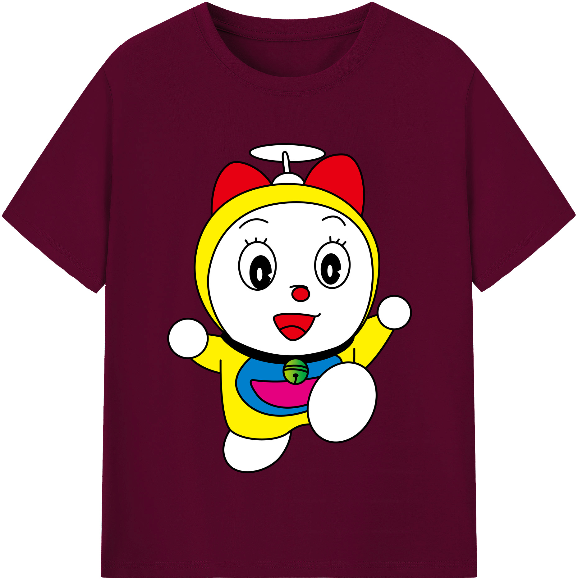 （画像用） ドラえもん ドラミ Doraemon Dorami レディースカジュアルプリントTシャツ（綿100％）